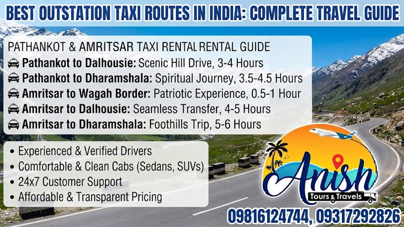 Best Outstation Taxi Routes in India: Complete Travel Guide